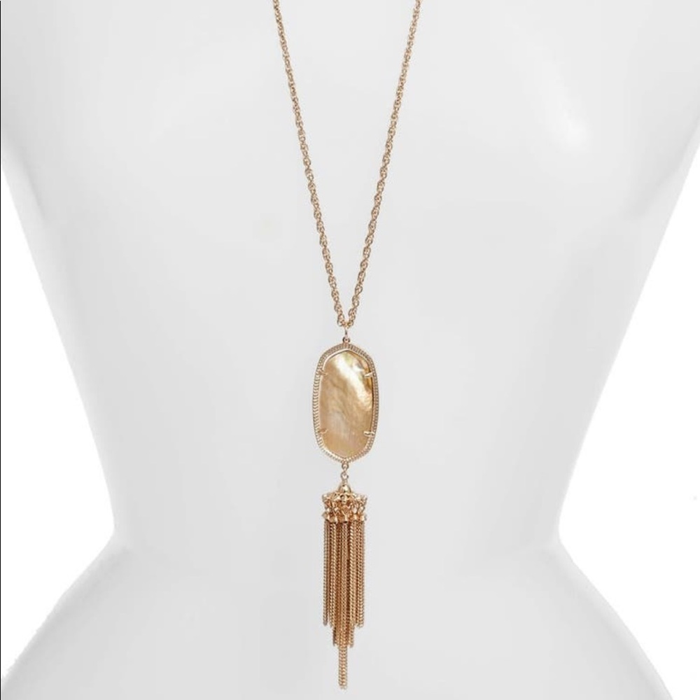 Kendra Scott Rayne Stone Tassle Necklace